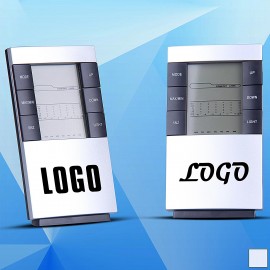 Logo Printed Weather Forecast Digital Clock