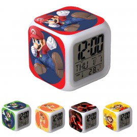 Color Changing LED Alarm Clock Branded  Color Changing LED Alarm Clock Branded