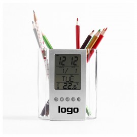 Pen Holder Clock MOQ 10PCS Branded  Pen Holder Clock MOQ 10PCS Branded