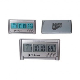 Branded Jumbo LCD EL-Backlit Travel Alarm Clock  Branded Jumbo LCD EL-Backlit Travel Alarm Clock