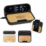 Electronic Wireless Charging Clock Logo Printed