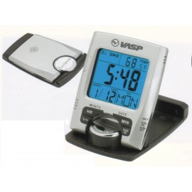 Travel Alarm Clock W/ EL Light Logo Printed  Travel Alarm Clock W/ EL Light Logo Printed