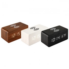 Wireless Charging Alarm Clock Custom Imprinted