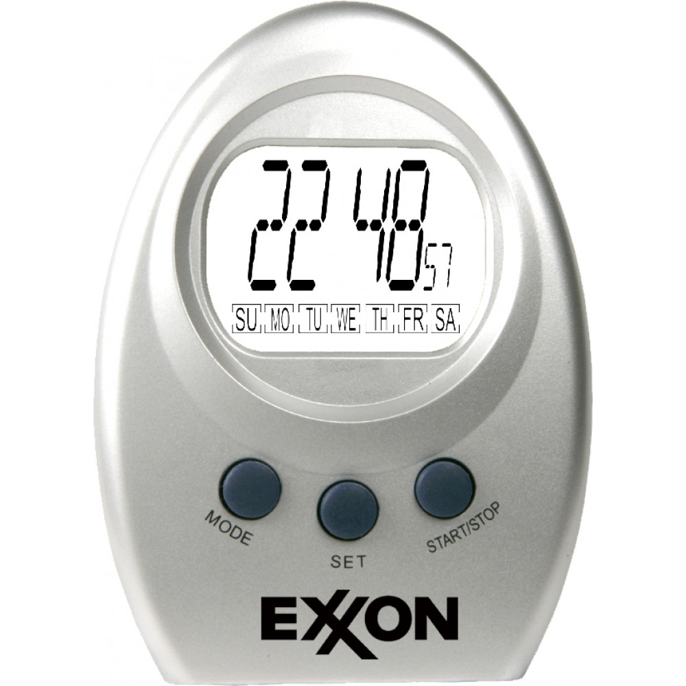 Custom Imprinted Digital LCD Alarm Clock Custom Imprinted Digital LCD Alarm Clock