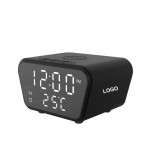 Wireless Charger Alarm Clock with Time Temperature LED Display Branded