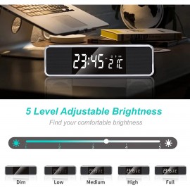 Logo Printed Wireless Charging Clock With Bluetooth Speaker