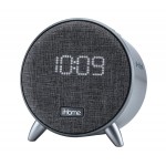 Custom Imprinted iHome IBT235 Bluetooth Digital Alarm Clock With Dual USB Charging And Ambient Nightlight