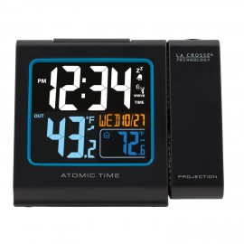 Branded La Crosse Technology Atomic Alarm Clock w/Projection & Sensor
