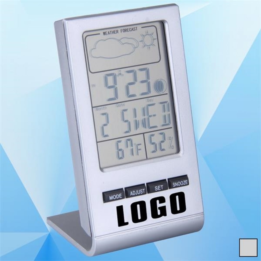 Custom Imprinted Weather Forecast Digital Clock Custom Imprinted Weather Forecast Digital Clock