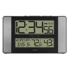 La Crosse Digital Wall Clock w/Atomic Time Custom Imprinted  La Crosse Digital Wall Clock w/Atomic Time Custom Imprinted