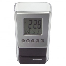 Combination Clock, Pencil Holder Cup & Letter Opener with Logo