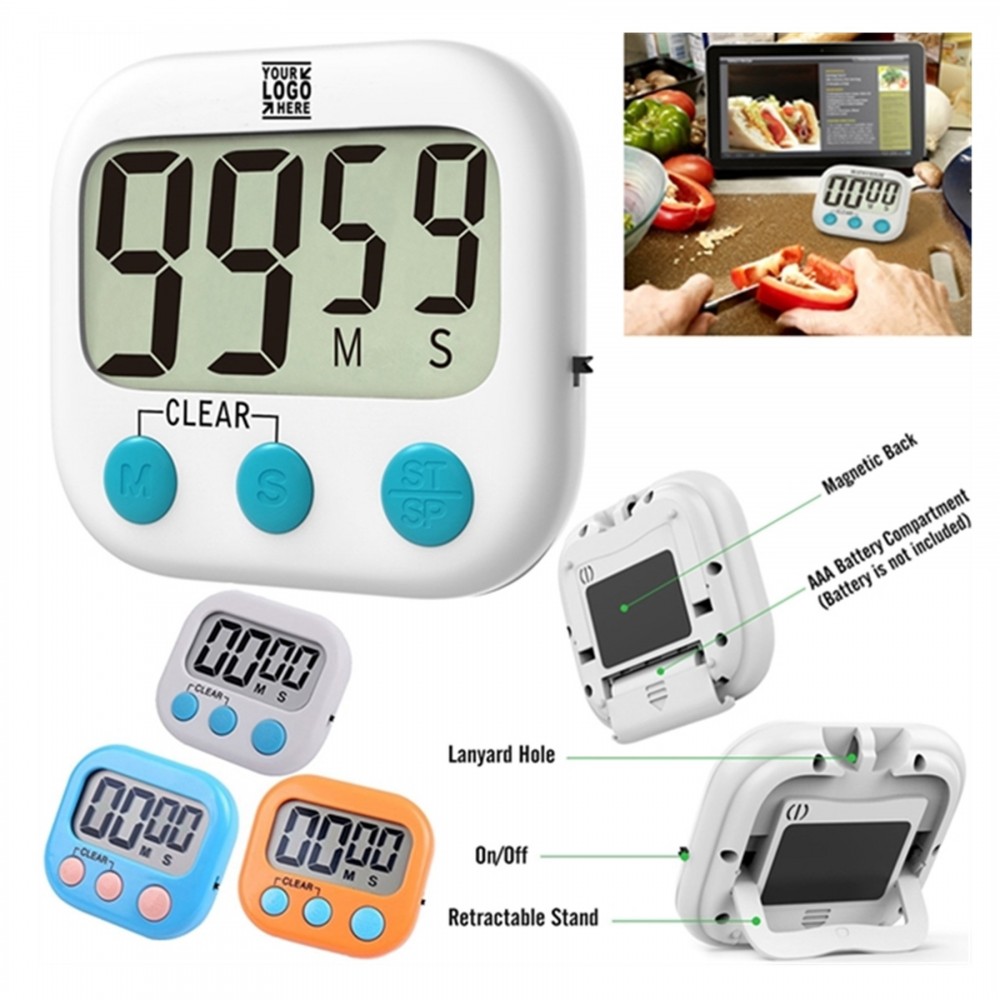 Logo Printed Magnetic Mini LCD Digital Kitchen Timer Logo Printed Magnetic Mini LCD Digital Kitchen Timer
