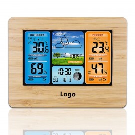 Wireless Indoor Outdoor Weather Station Thermometers Alarm Clock Custom Imprinted