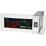 Logo Printed Desktop Clock Weather Forecast Station