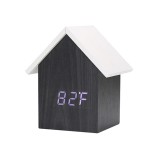 Branded House Shaped Digital Clock w/ Calendar