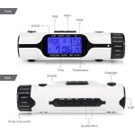 Logo Printed World Time Travel Clock With 18 Time Zone Display, Digital Thermometer, Alarm Clock