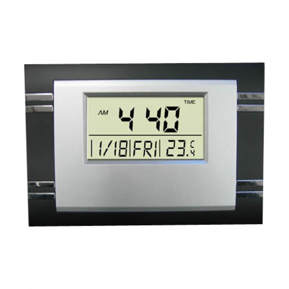Large Desktop or Wall Mount Digital Alarm Clock Custom Imprinted Large Desktop or Wall Mount Digital Alarm Clock Custom Imprinted