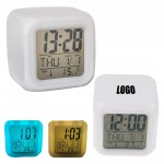 Clock Digital Alarm Clocks 7 Colors Changing LED Branded