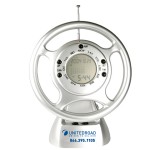 Steering Wheel Clock Radio-SILVER Custom Imprinted