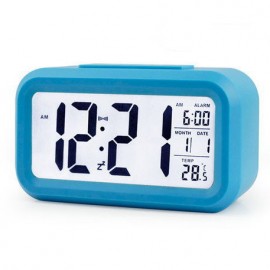 Logo Printed Large LCD Display Soft Night Light Digital Alarm Clock