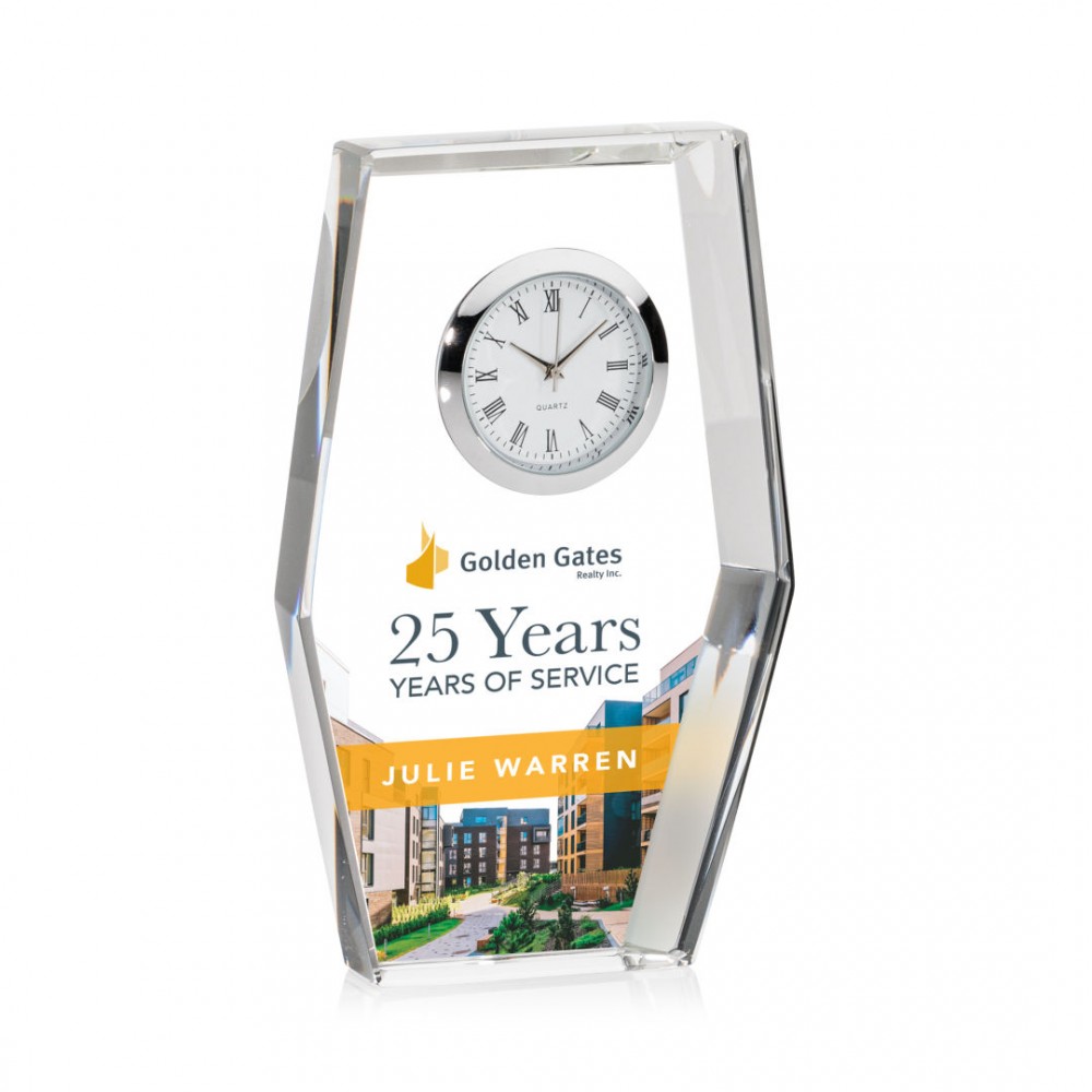 VividPrint Clock - Susana 5" Custom Imprinted VividPrint Clock - Susana 5" Custom Imprinted