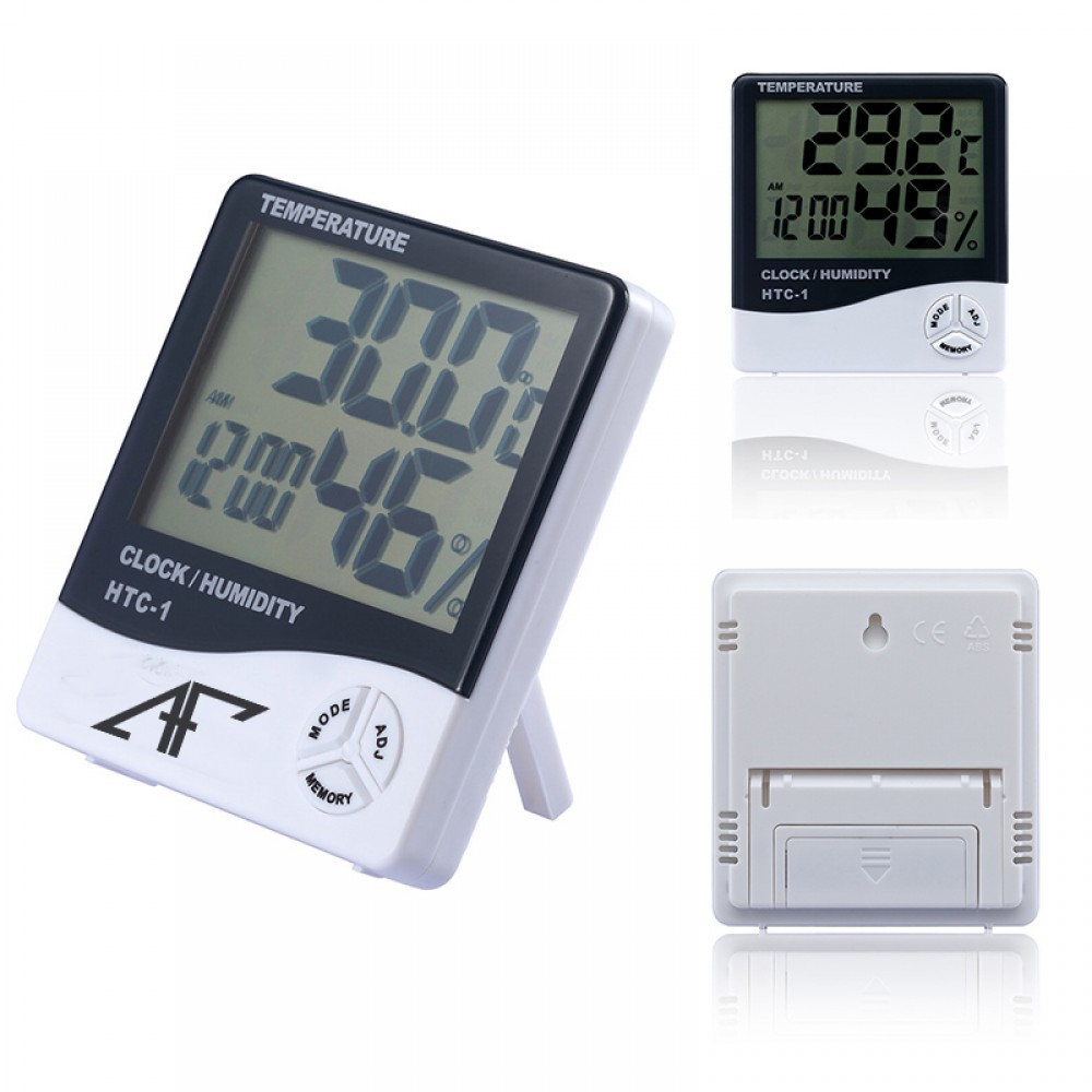 Branded Digital Thermometer Hygrometer Alarm Clock Branded Digital Thermometer Hygrometer Alarm Clock