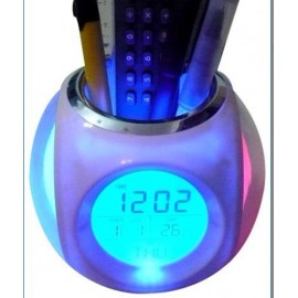 Pen Case with Clock Logo Printed