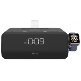Custom Imprinted Bluetooth, Dual Alarm, Triple Charging FM Stereo Clock Radio w/ Lightning Dock  Custom Imprinted Bluetooth, Dual Alarm, Triple Charging FM Stereo Clock Radio w/ Lightning Dock