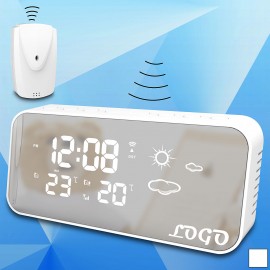 Wireless Digital Desk Clock w/ Calendar Branded
