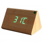 Acoustic Control Wooden Clock Custom Imprinted