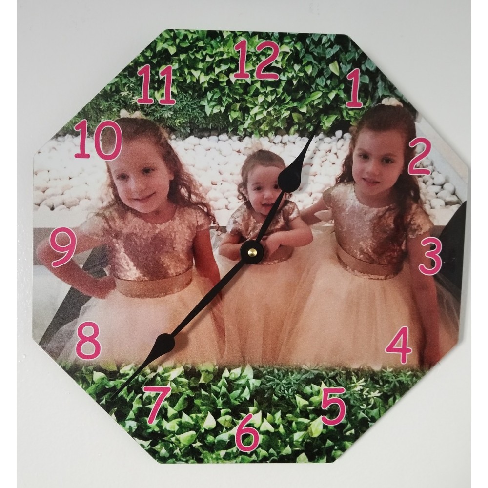 Custom Imprinted Round Clock 11.75" Round Sublimated Custom Imprinted Round Clock 11.75" Round Sublimated