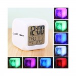 Color Changing Digital Alarm Clock Branded