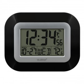 Logo Printed La Crosse Technology Atomic Digital Wall Clock