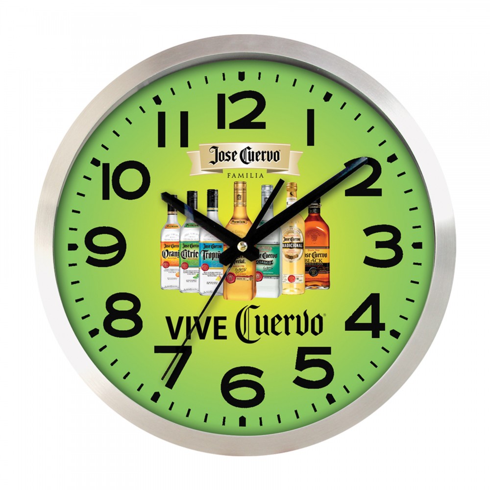 Branded Large Aluminum Wall Clock Full Color Branded Large Aluminum Wall Clock Full Color