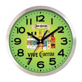 Branded Large Aluminum Wall Clock Full Color