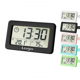 Logo Printed LCD Digital Alarm Clock
