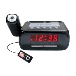 Supersonic Digital Projection Alarm Clock w/AM/FM Radio Logo Printed