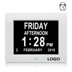 Logo Printed 7'' Digital Calendar Day Clock