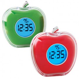 Logo Printed Apple Digital Clock (Laser engraved)