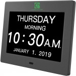 8 Inch Digital Calendar Day Clock For Seniors Elderly Branded