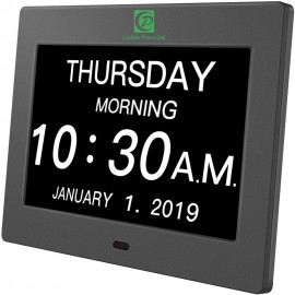 8 Inch Digital Calendar Day Clock For Seniors Elderly Branded  8 Inch Digital Calendar Day Clock For Seniors Elderly Branded
