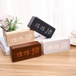 Digital LED Wooden Alarm Clock Custom Imprinted