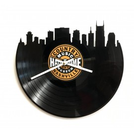 Branded Recycled Vinyl Record Custom Cut LP Wall Clock - 1 Layer  Branded Recycled Vinyl Record Custom Cut LP Wall Clock - 1 Layer