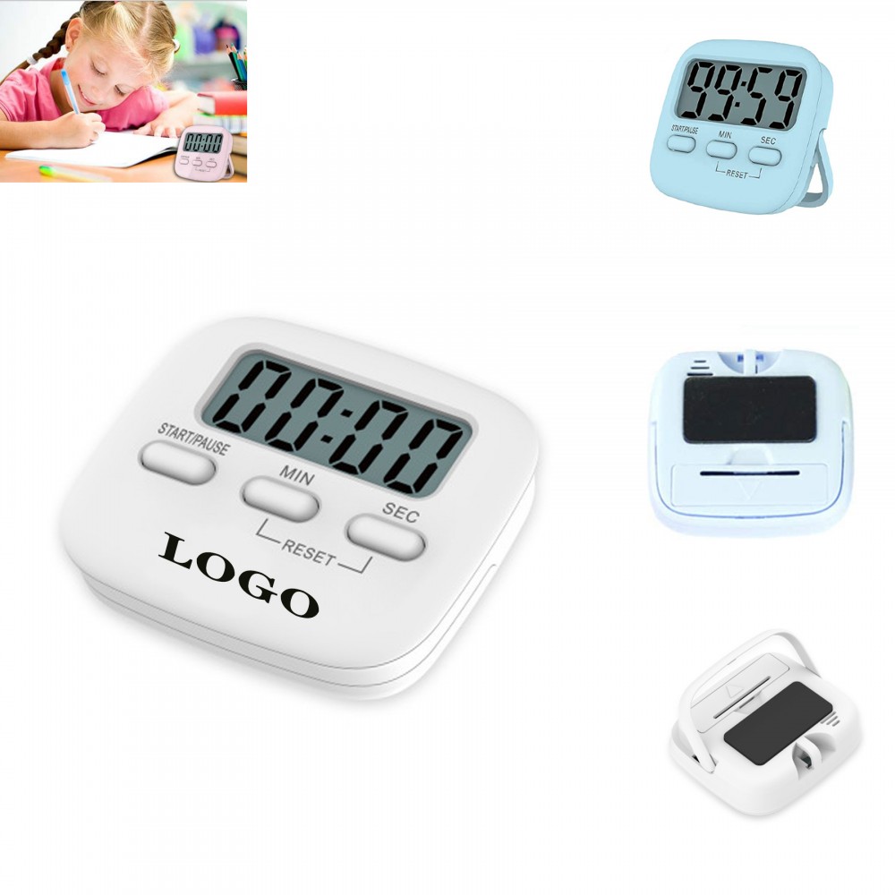 Custom Imprinted Multifunctional Digital Timer with Clock Custom Imprinted Multifunctional Digital Timer with Clock