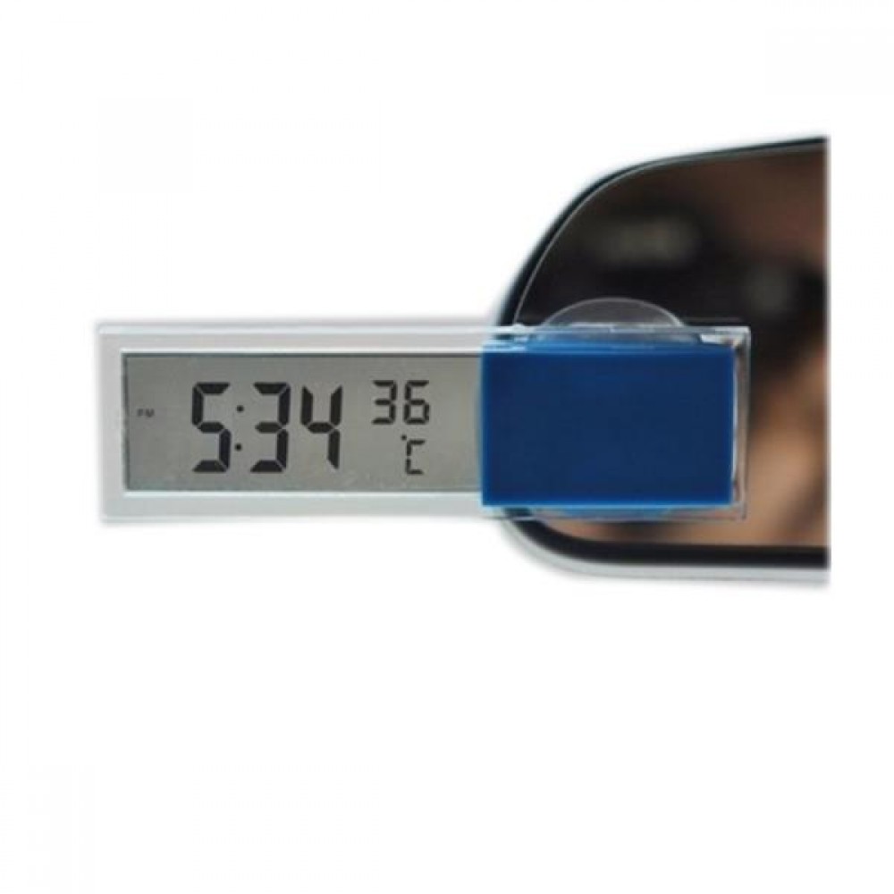 Logo Printed Auto Car 2 in 1 Digital LCD Clock Thermometer with Suction Cup Logo Printed Auto Car 2 in 1 Digital LCD Clock Thermometer with Suction Cup