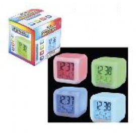 Logo Printed 3" Light Up Mood Clock