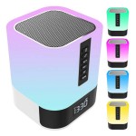 Branded Night Light Alarm Clock Bluetooth Speaker