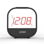 Mini Multifunctional Mirror Alarm Clock Logo Printed