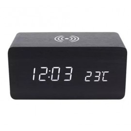 Logo Printed Multi Function Wireless Charger With Clock  Logo Printed Multi Function Wireless Charger With Clock