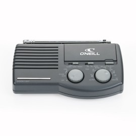 Tony Retro Pop-Up Clock/Radio - Black Custom Imprinted